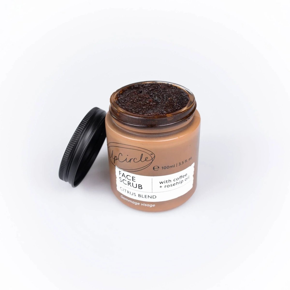 Eco -kahvikuorinta kasvoille (Sitrus), vegaaninen, 100ml - MaallinenDesign
