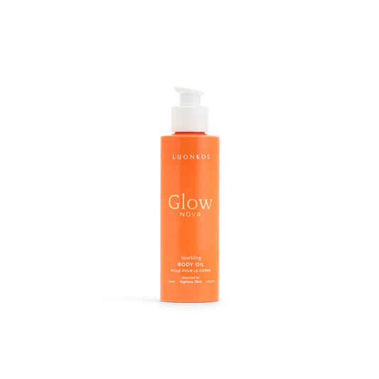 Glow Nova -vartaloöljy - Ylellistä hehkua ja silkkistä pehmeyttä ihollesi - MaallinenDesign