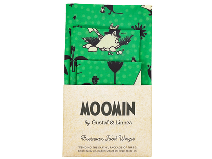 Muumit by G&L - Mehiläisvahakääre ruoan säilytykseen, kolmen pakkaus - MaallinenDesign