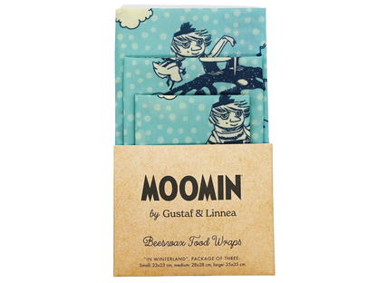 Muumit by G&L - Mehiläisvahakääre ruoan säilytykseen, kolmen pakkaus - MaallinenDesign