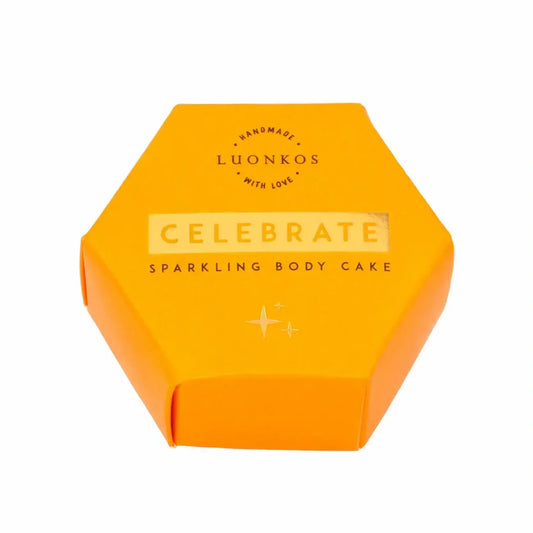 Celebrate kimalteleva vartaloöljykakku