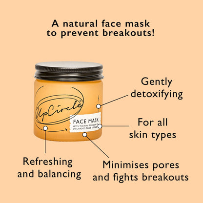 Natural Spa Vegan Eco -kasvonaamio kaoliinisavella epäpuhtauksien poistoon, 60ml