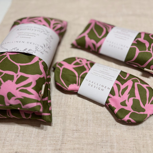 Hemmottelusetti MaallinenDesign, sisältää kylpypyyhkeen ja aromadiffuuserin, luonnollinen ja rentouttava setti.