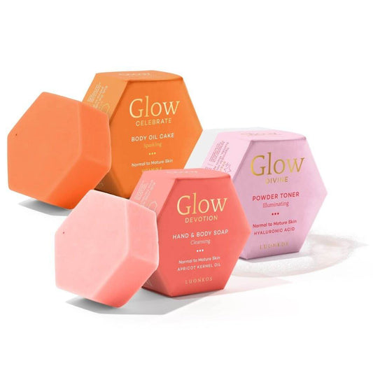 Luonkos Born To Glow ihonhoitosetti