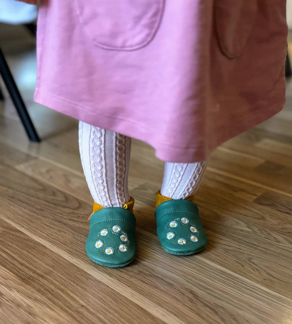 Lasten nahkaiset sisätossut, koot 20-23 - MaallinenDesign