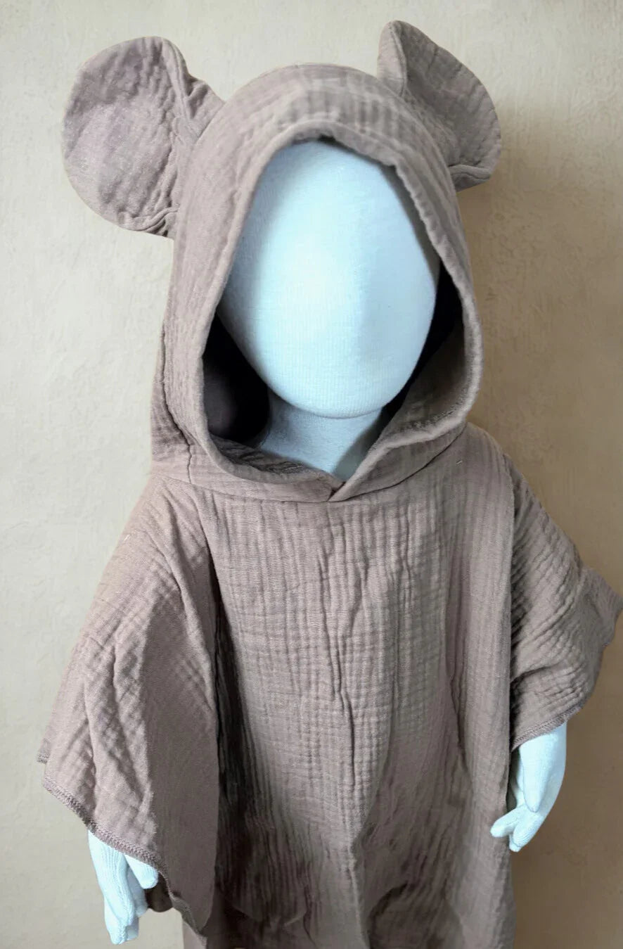 Somat Sattumat kylpyponcho "hiiri" - MaallinenDesign